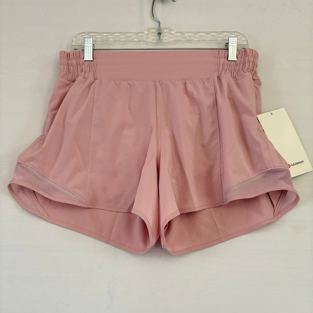 Lululemon Track That High-Rise Lined Short 3 Pink LW7DJKS Size 10